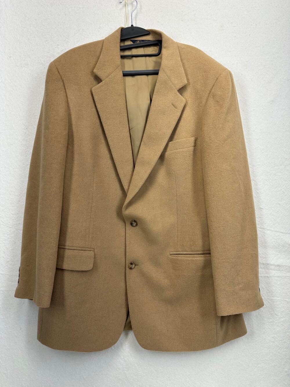 Brooks Brothers Tan Camelhair Blazer Jacket Men's SZ Large (43) USA Made Vintage